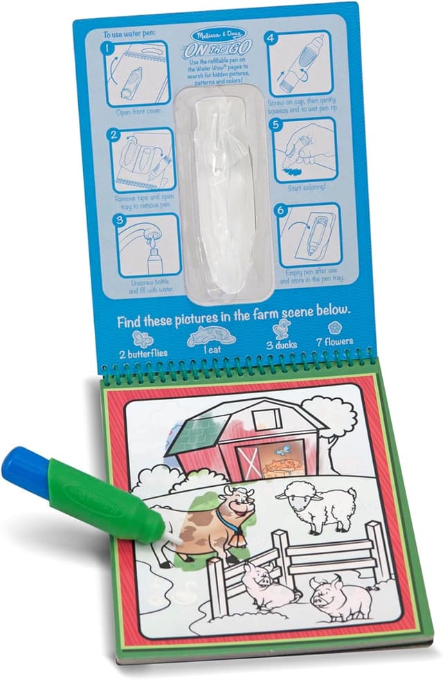 Thumbnail 6 de Melissa & Doug Water Wow Malbuch Tiere