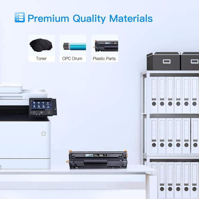 Detalle de CE285A Compatible Toner Cartridges Replacement (2 Black) for HP LaserJet Pro Printers