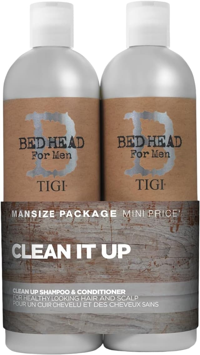 Imagen de Bed Head for Men Clean Up Pack 2x750 ml en OfertitasTOP
