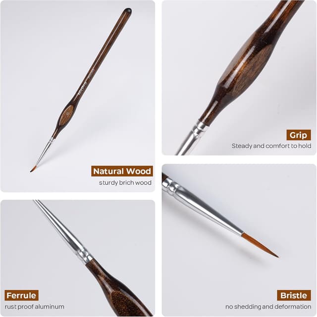 Thumbnail 3 de Nicpro Modellbau Pinselset 21-teilig 🎨