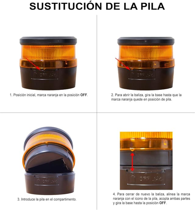 Detalle de Ital Neoway V16 – Lumière d’urgence pour voiture à fixation magnétique et géolocalisation DGT 3.0