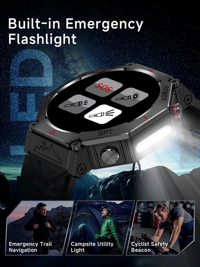 Thumbnail 4 de Rmana Montre Connectée Homme avec GPS