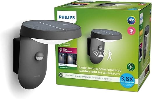 Imagen de Philips Tyla Aplique Exterior Solar 18W con Sensor 🌟 en OfertitasTOP