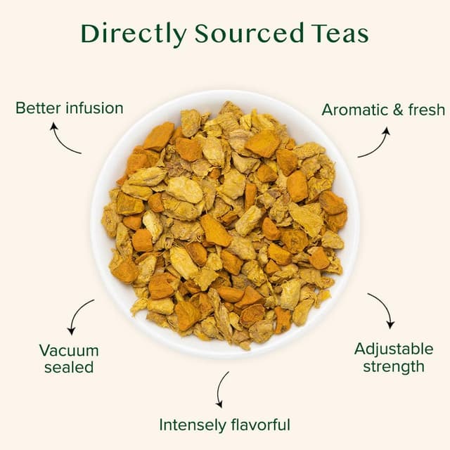 Detalle 2 de Infusion Curcuma-Gingembre VAHDAM « The Magic Herb » – sans caféine, 100 g