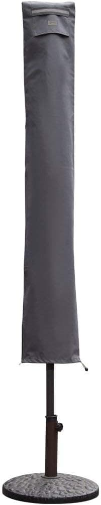 Detalle de Sekey copertura per ombrellone Ø 200 cm (200×150 cm / 200×125 cm) grigio