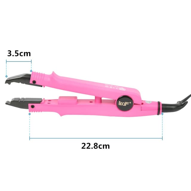 Detalle 2 de HAUSPROFI Profi Wärmezange für Haar-Extensions (Rosa) – zum Andrücken, Trennen und Ausrichten