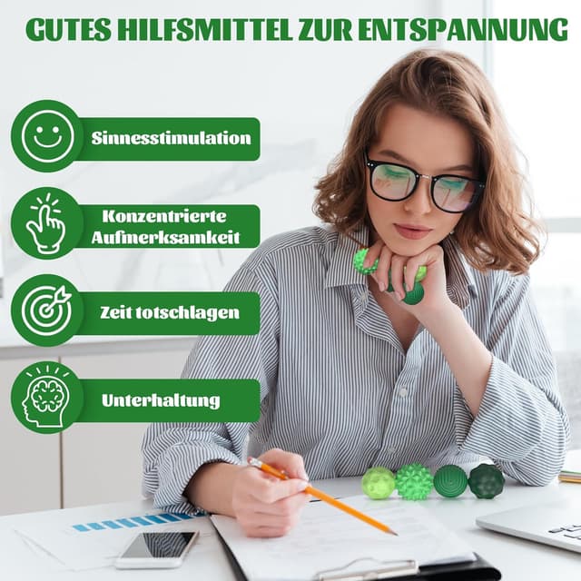 Thumbnail 6 de 8 Stück Magnetische Fidget Toys Magnetkugeln Silikon