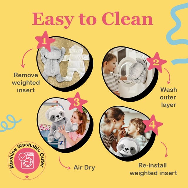 Detalle 2 de Lilly's Love Stevie The Sloth 5 lb Weighted Plush