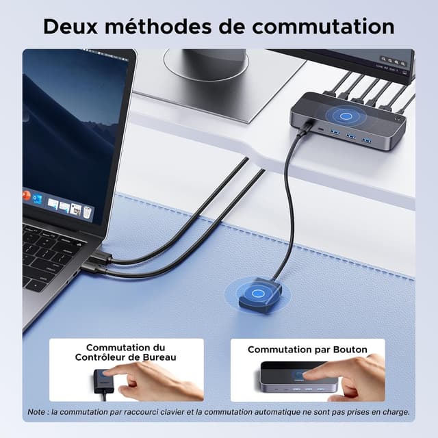 Thumbnail 4 de UGREEN Switch HDMI KVM 4K 60Hz 2 Entrées