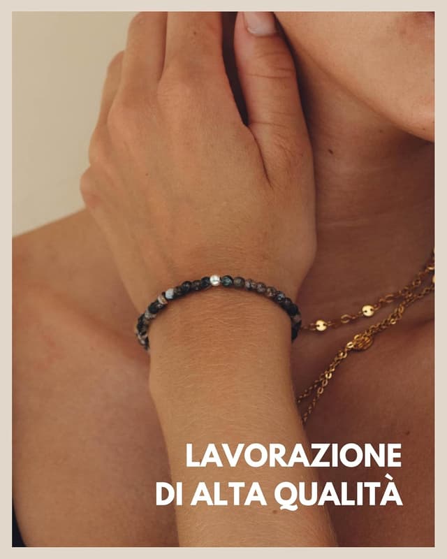 Detalle de GD GOOD.designs EST. 2015 Bracciale da donna in perle e pietre naturali con argento 925