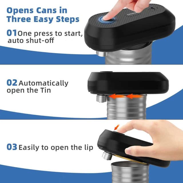 Thumbnail 3 de Auto Electric Can Opener One-Touch Rechargeable