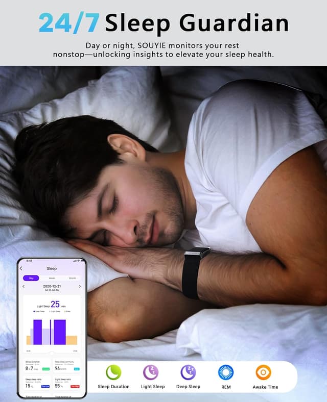 Detalle de Smart Bracelet fitness tracker for sleep