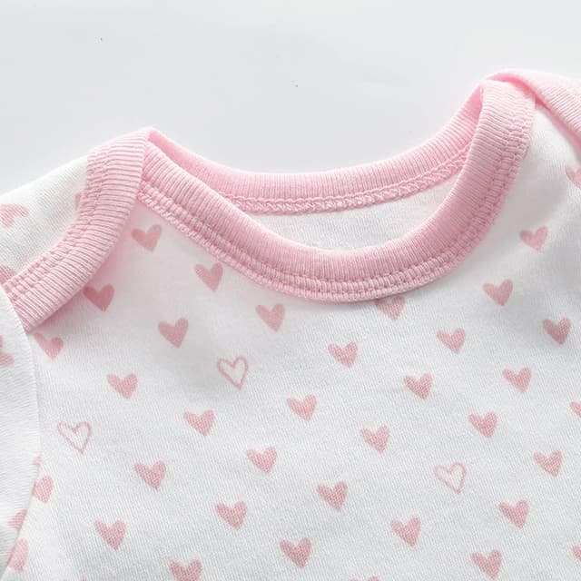 Detalle de Chamie baby cotton short sleeve bodysuit vest 5-pack (newborn 0-12 months)