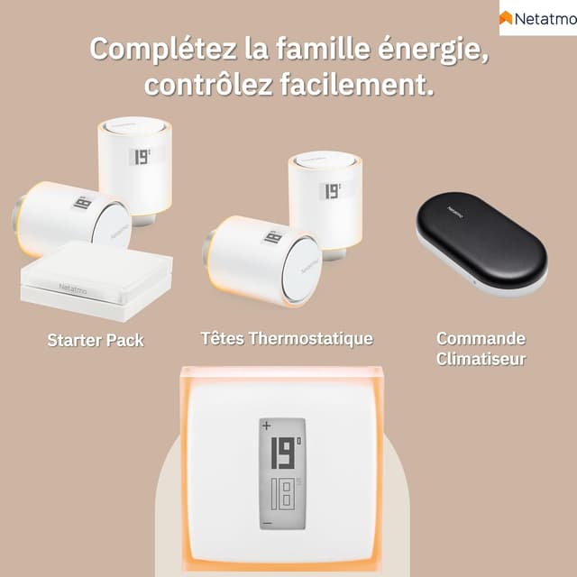 Thumbnail 2 de Netatmo NTH01 Thermostat connecté intelligent Wi‑Fi
