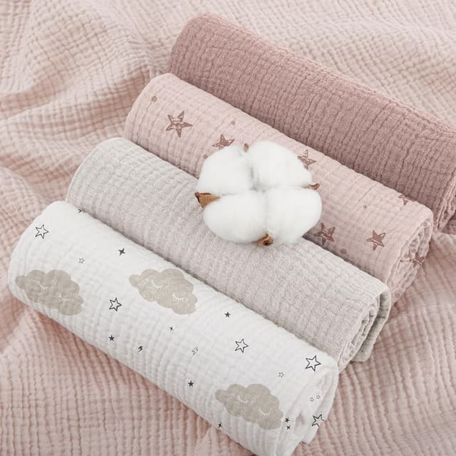 Detalle de Susurration Muslin Cloths 60 x 60 cm, 5 Pack