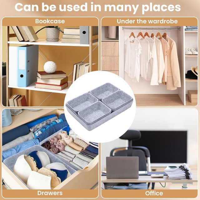 Thumbnail 6 de Hejo 7er Set Schubladen Organizer Filz