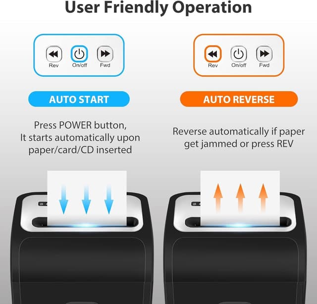 Thumbnail 6 de 60-Minute 15-Sheet Cross-Cut Paper Shredder