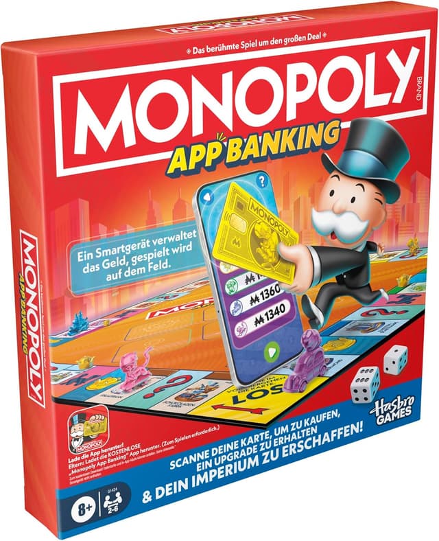 Thumbnail 6 de Monopoly App Banking Brettspiel 2–6 Spieler 🎲