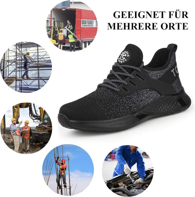 Thumbnail 6 de AONETIGER Sicherheitsschuhe - unisex Stahlkappe, atmungsaktiv, rutschfest