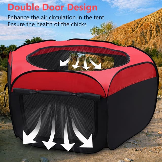 Thumbnail 6 de GHWMYD Kleintier-Laufstall 114,5×114,5×51 cm 🐾