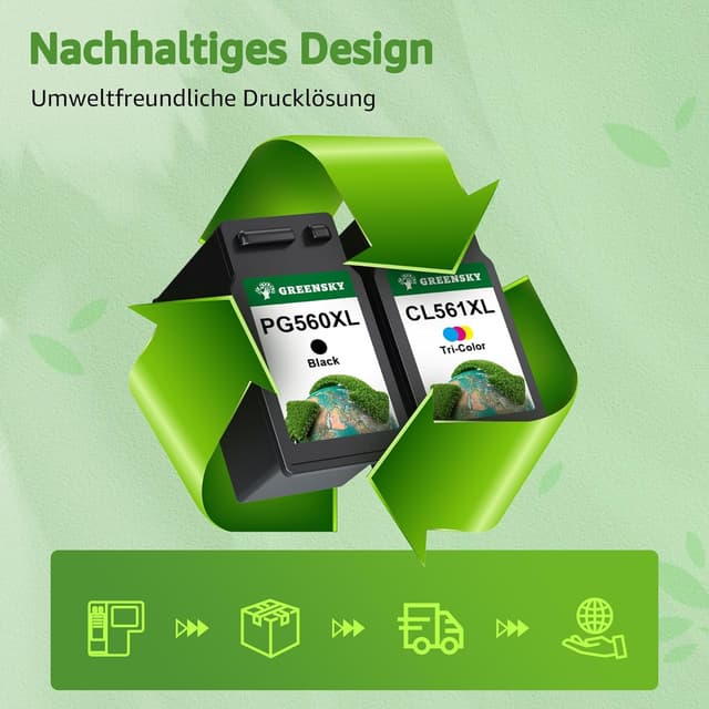 Thumbnail 6 de GREENSKY 560 561 Druckerpatronen 2er Pack đź–¨