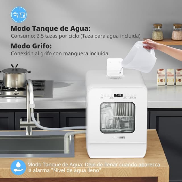 Thumbnail 5 de AIRMSEN C01 lavavajillas encimera 5L