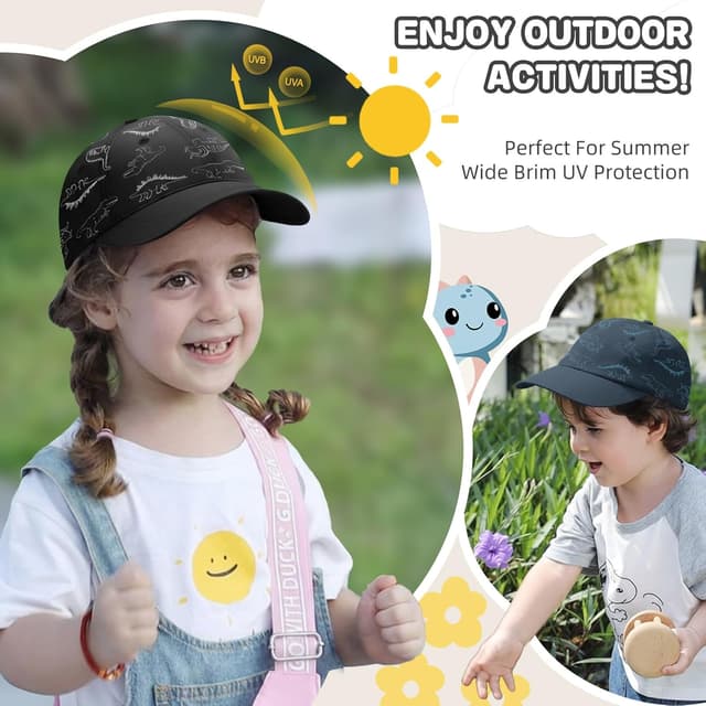 Detalle de TOMEEK Sonnenhut Kinder Baseball Cap 46-48 cm