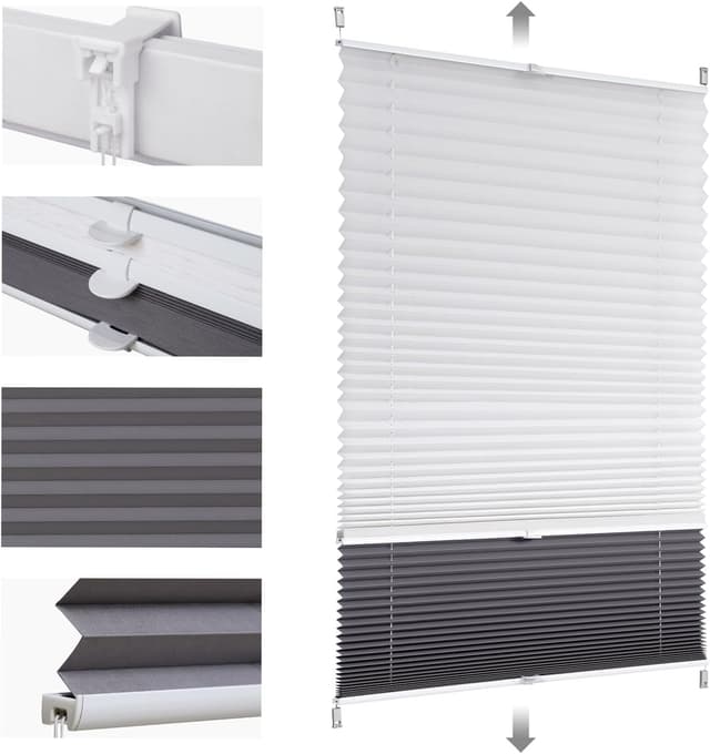 Imagen de Sekey Plissee Doppelplissee 85x120cm Verdunkelung en OfertitasTOP