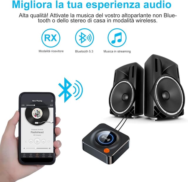 Detalle 2 de eppfun Bluetooth Audio Adapter 5.3