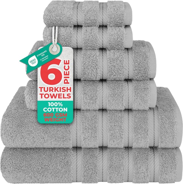 Detalle de American Soft Linen Towel Set 600 GSM