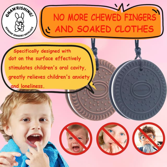 Thumbnail 4 de GNAWRISHING Chew Necklaces for Sensory Kids