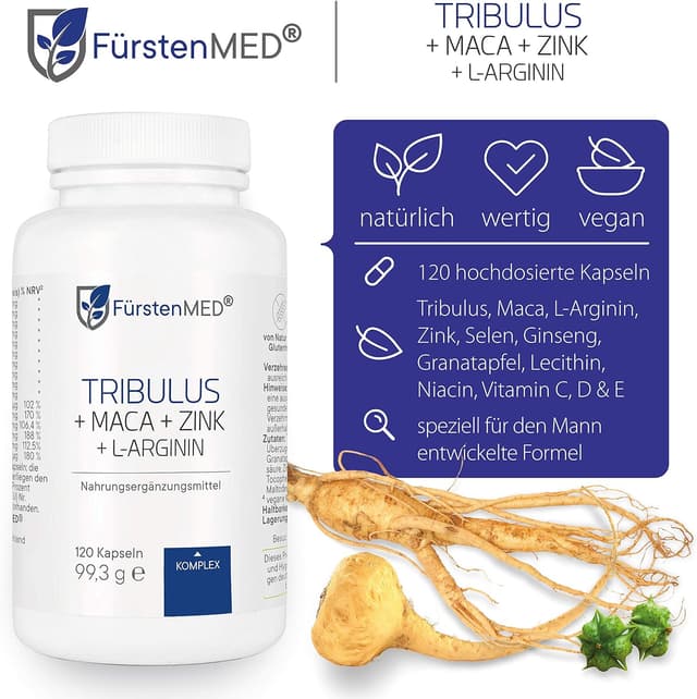 Detalle 2 de FürstenMED Tribulus Terrestris 120 Kapseln