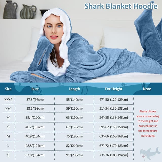 Thumbnail 2 de Ambitelligence Shark Blanket Hoodie Onesie