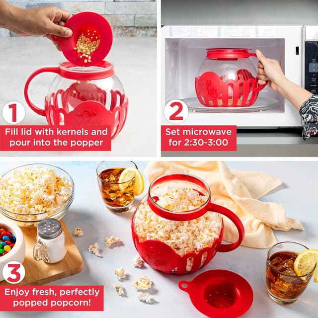 Thumbnail 2 de Ecolution Micro-Pop Popcorn Popper 3-Quart