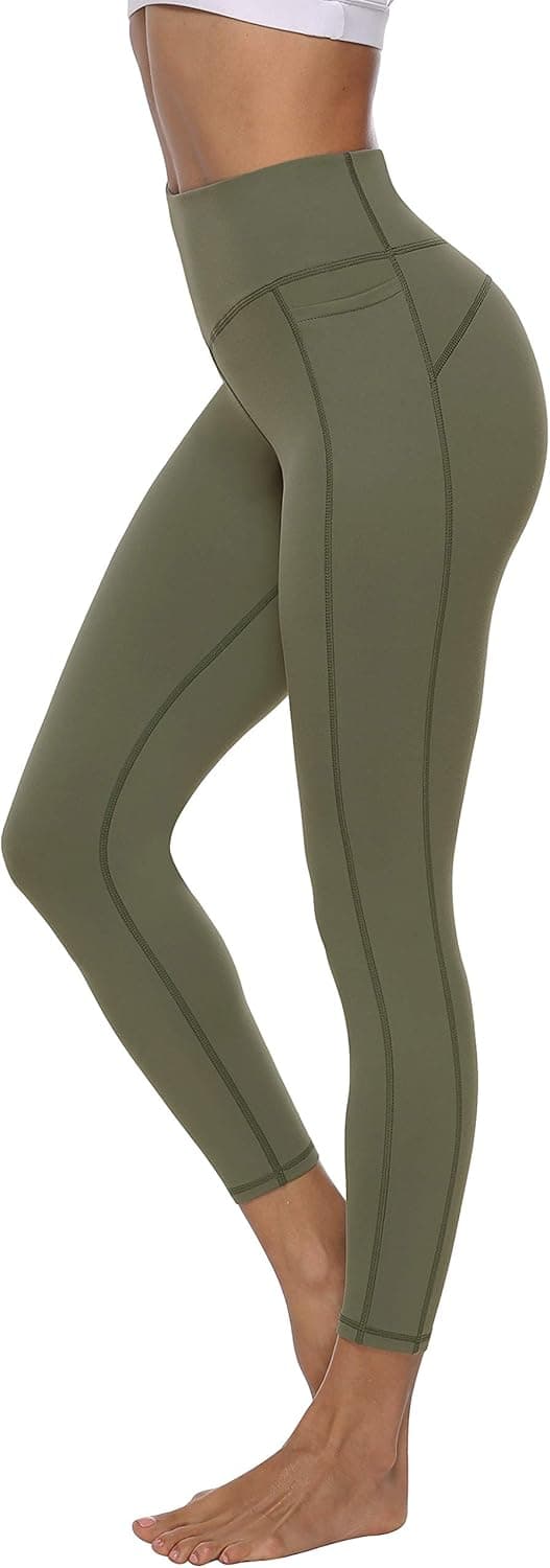 Detalle de Persit Damen Sport-Leggings mit Taschen, blickdicht – Yogahose & Streetwear