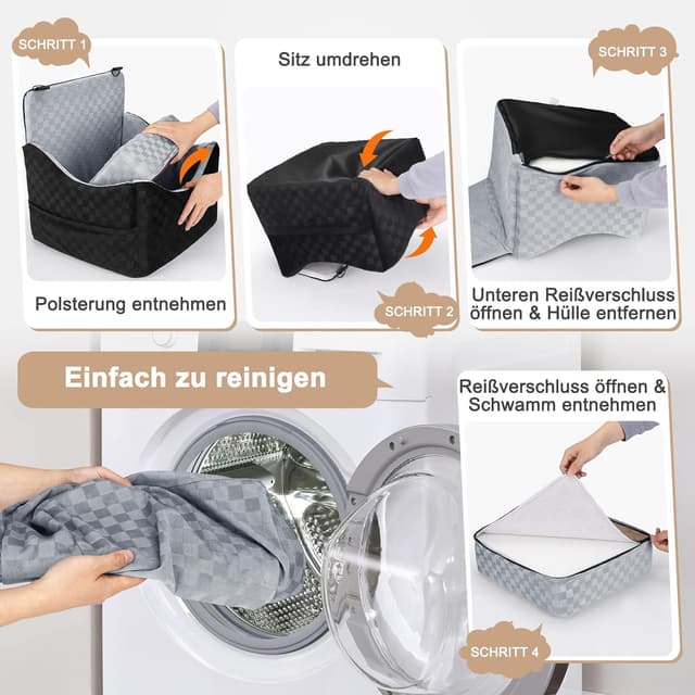 Thumbnail 6 de JOEJOY Hunde Autositz 12,7 cm Erhöhung