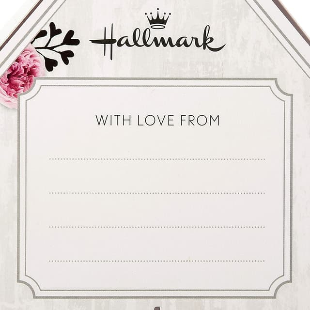 Detalle de Hallmark Mother’s Day Card for Mum – 3D & Pop-Up Birdhouse Design with Floral Patterns (White & Pink)