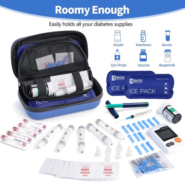 Detalle de HIMDUZE Insulin Kühltasche 21,1 x 11,9 cm