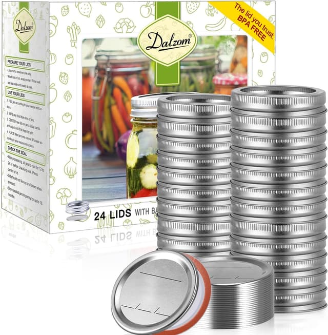 Thumbnail 6 de Dalzom 48Pcs canning lids with rings