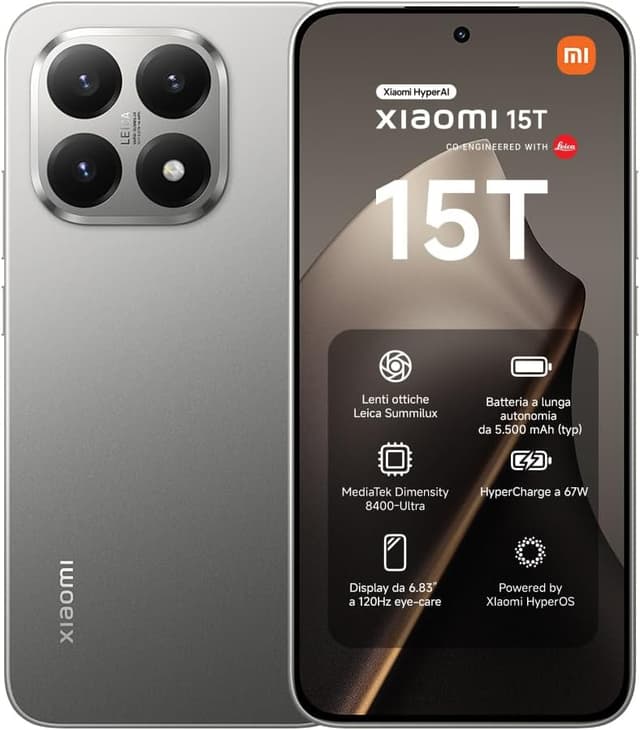 Imagen de Xiaomi 15T 12+256GB Smartphone 6,83" 120Hz en OfertitasTOP