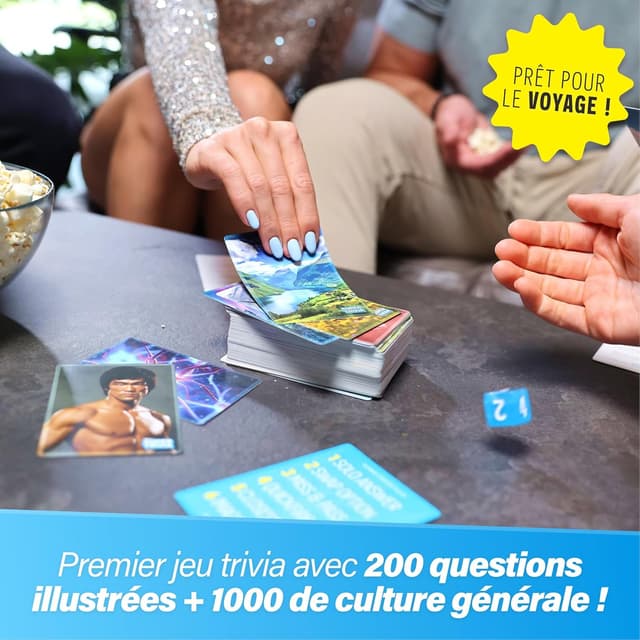 Detalle 2 de The World Game Super Quizz (Française) — jeu trivial Super Quizz avec 1200 questions de culture générale