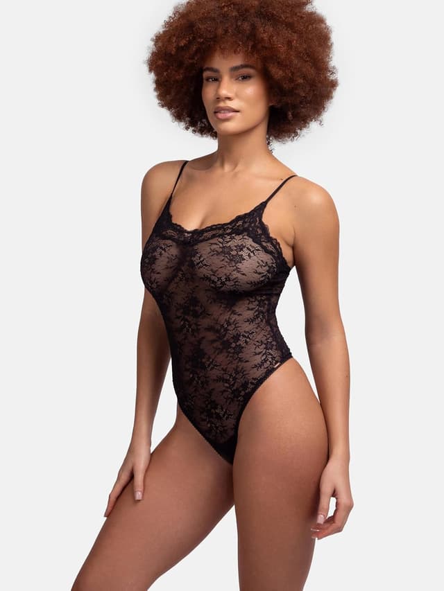 Detalle de Dorina Women’s Origins Non-Padded Lace Bodysuit (Black)