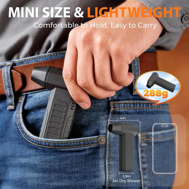 Thumbnail 5 de Charmarni Electric Air Duster 51,000 RPM Cordless