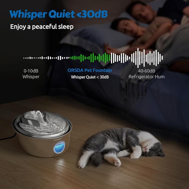 Thumbnail 5 de GoldenSun Cat Water Fountain 3L Stainless Steel