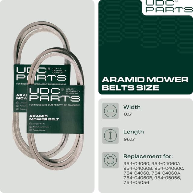 Detalle 2 de UDC 954-04060C deck belt, 96.50 in