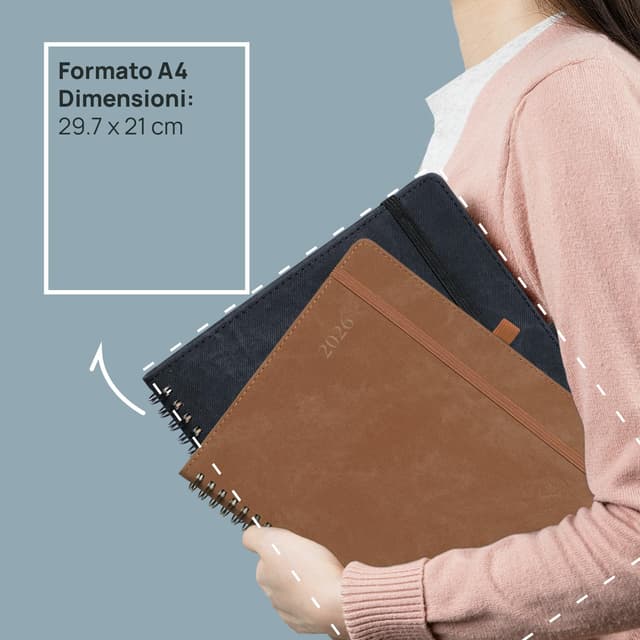 Detalle 2 de POPRUN Agenda 2026 Semana Vista A4 21x29.7cm