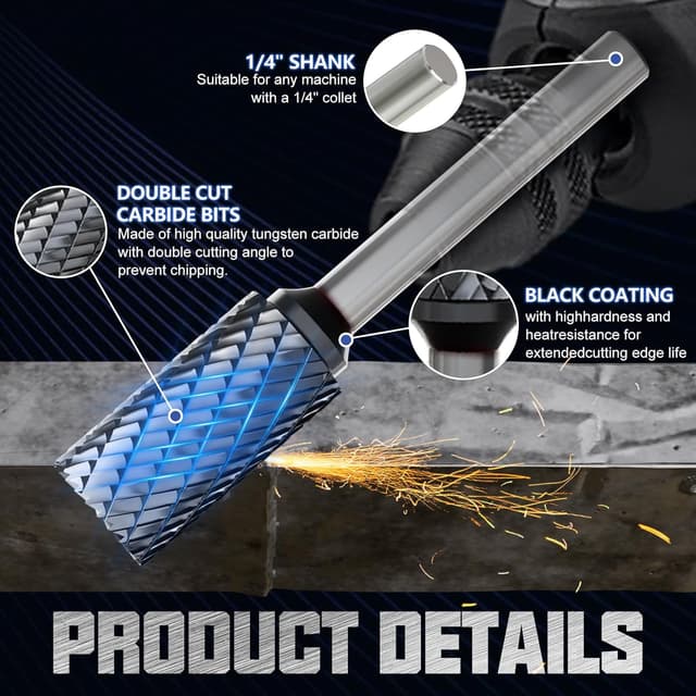 Thumbnail 2 de CATITO Cylinder End Cut Die Grinder Bit 72mm