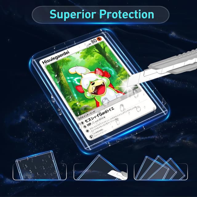 Thumbnail 2 de 200 Card Sleeves 3x4 Hard Top Loaders