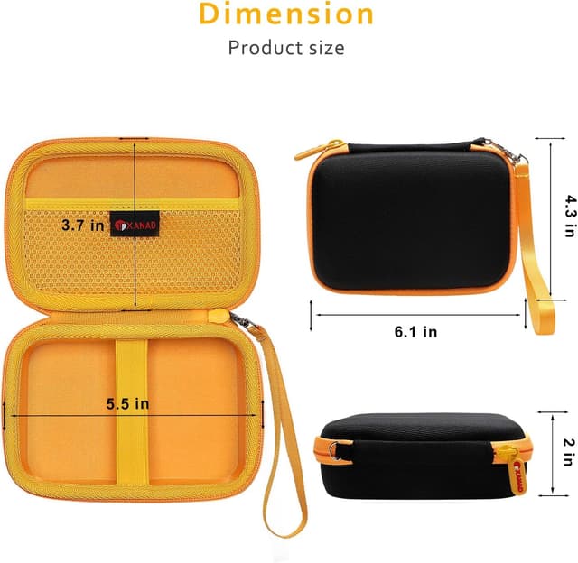 Detalle 2 de XANAD Hard EVA Case for Kodak Mini Shot 2 / Mini2 retro instant camera