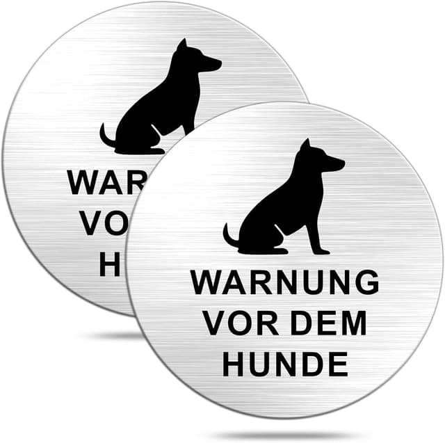 Detalle de TAKULA Hundeschilder 10 cm Rund